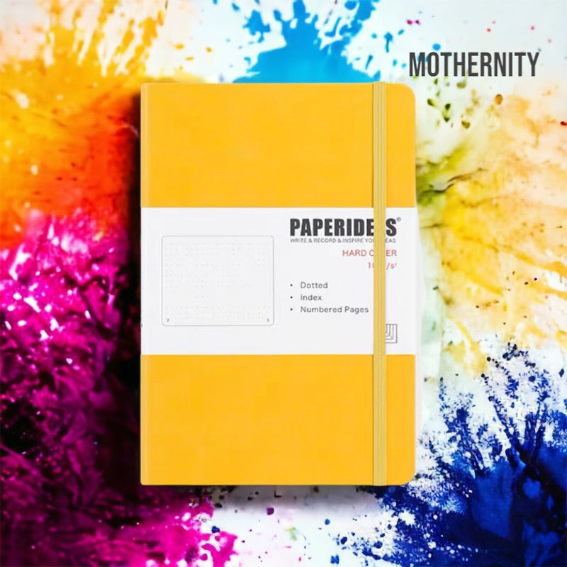 Paperideas A5 Dotted Bullet Journal | PU Leather Notebook | 188 Pages 100gsm | Minimalist Bujo