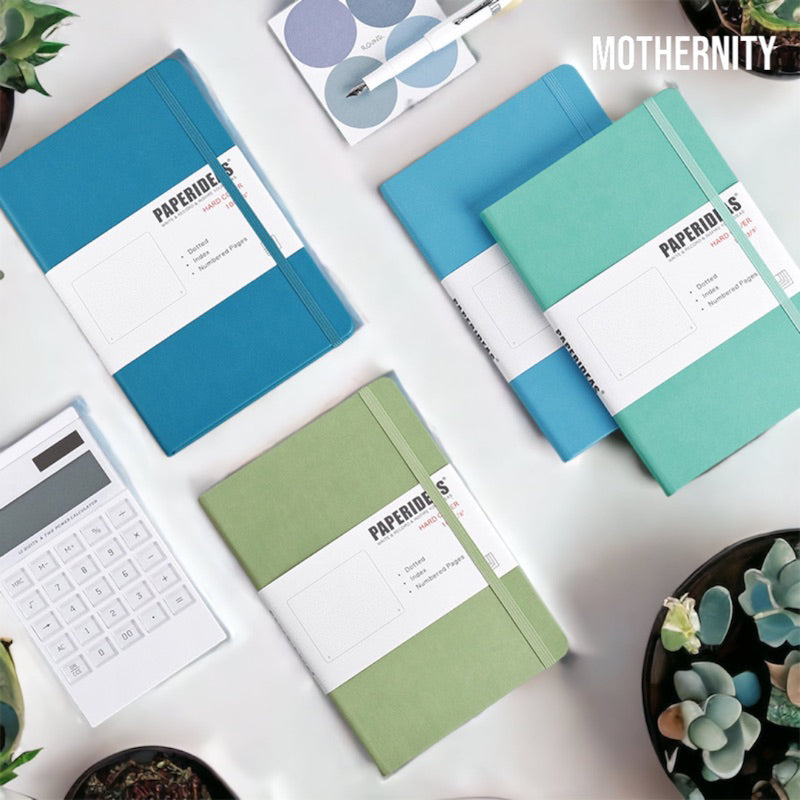 Paperideas A5 Dotted Bullet Journal | PU Leather Notebook | 188 Pages 100gsm | Minimalist Bujo