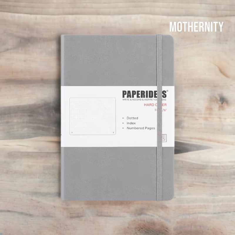 Paperideas A5 Dotted Bullet Journal | PU Leather Notebook | 188 Pages 100gsm | Minimalist Bujo