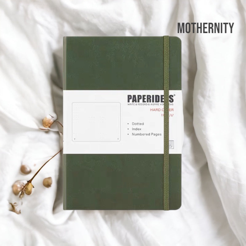 Paperideas A5 Dotted Bullet Journal | PU Leather Notebook | 188 Pages 100gsm | Minimalist Bujo