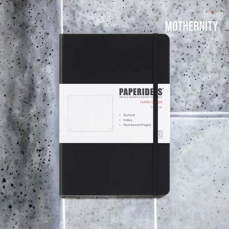 Paperideas A5 Dotted Bullet Journal | PU Leather Notebook | 188 Pages 100gsm | Minimalist Bujo