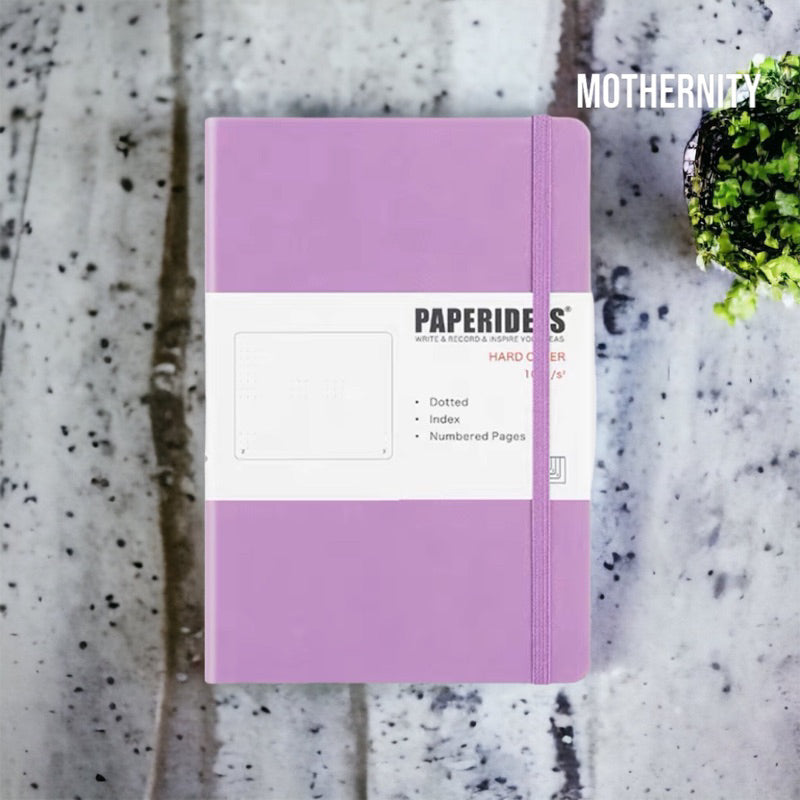 Paperideas A5 Dotted Bullet Journal | PU Leather Notebook | 188 Pages 100gsm | Minimalist Bujo