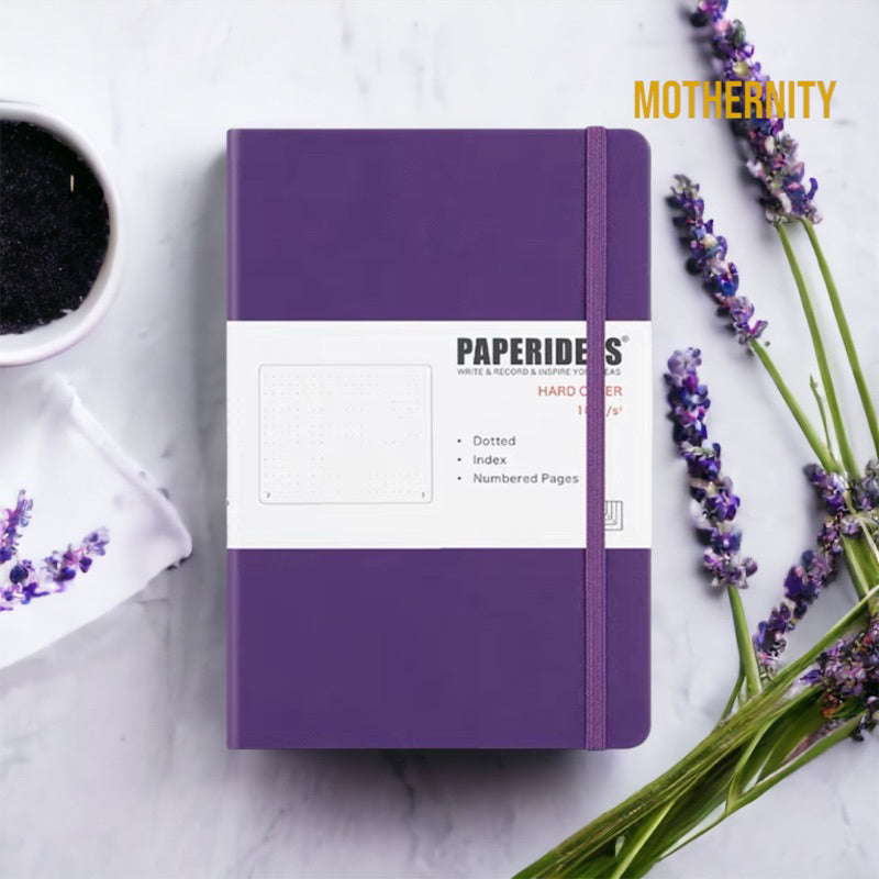 Paperideas A5 Dotted Bullet Journal | PU Leather Notebook | 188 Pages 100gsm | Minimalist Bujo