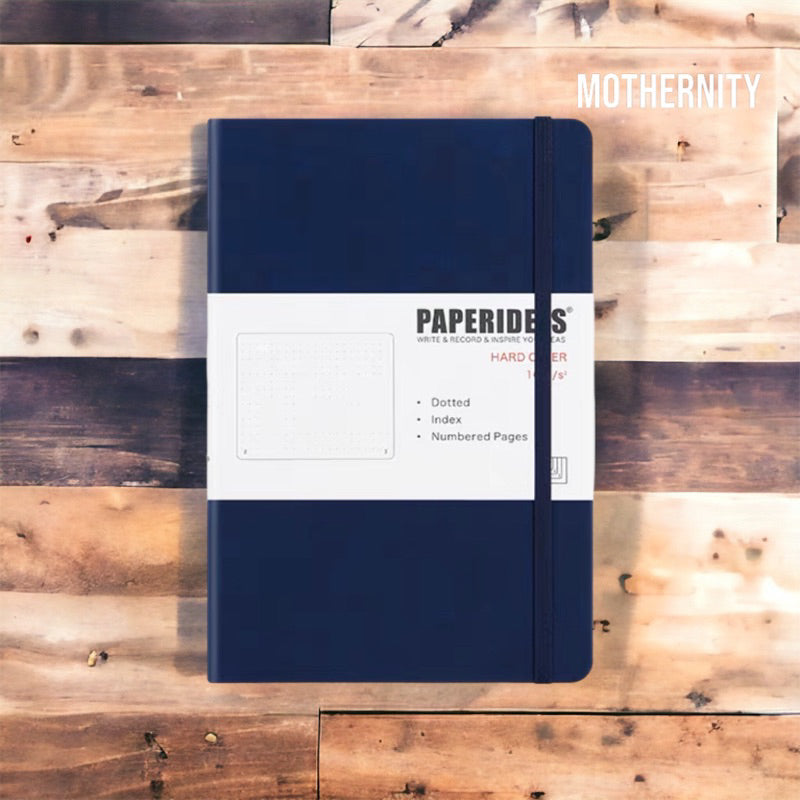 Paperideas A5 Dotted Bullet Journal | PU Leather Notebook | 188 Pages 100gsm | Minimalist Bujo