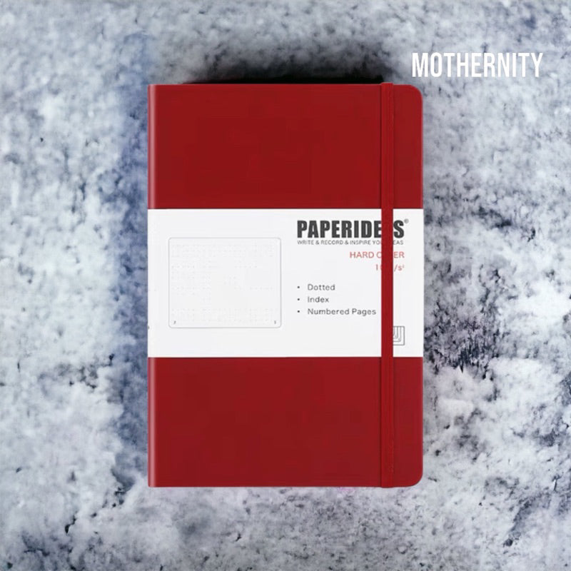 Paperideas A5 Dotted Bullet Journal | PU Leather Notebook | 188 Pages 100gsm | Minimalist Bujo