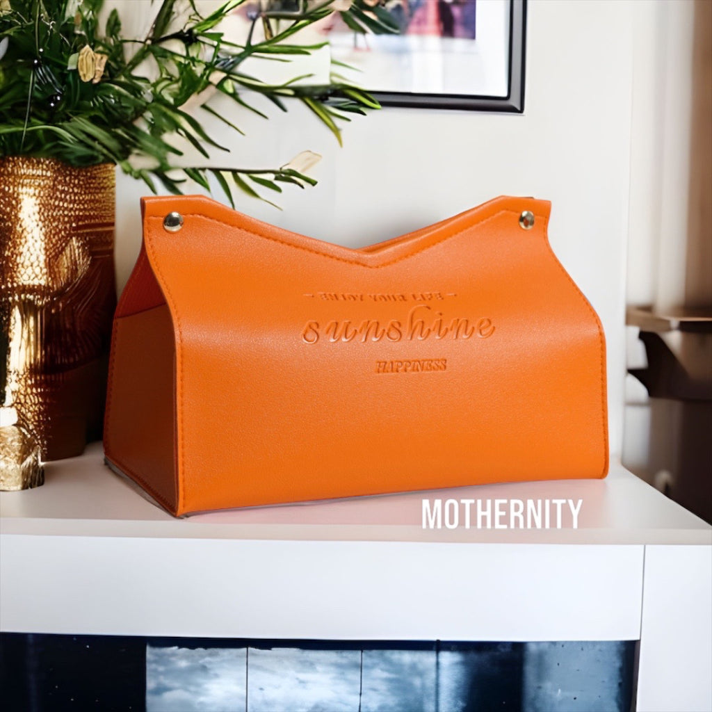 PU Leather Tissue Holder – Minimalist Soft Pack Cover | Home Office Car | Compact & Stylish