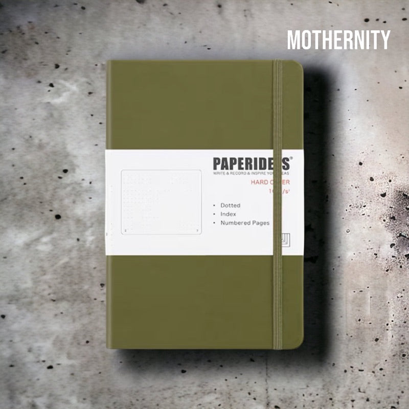 Paperideas A5 Dotted Bullet Journal | PU Leather Notebook | 188 Pages 100gsm | Minimalist Bujo