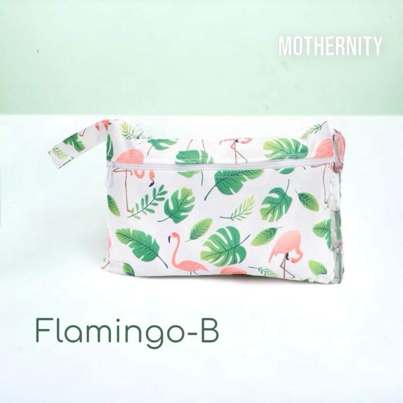 Waterproof Wet Bag XS 15x22.5cm | Reusable Travel Pouch | Diaper / Mask / Pad Holder with Strap