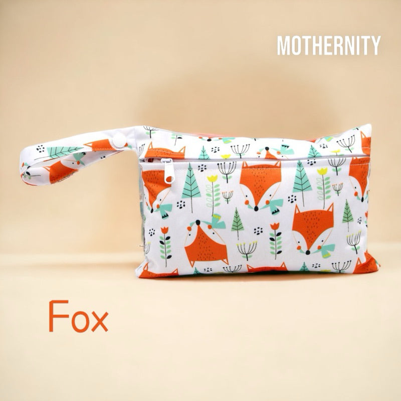 Waterproof Wet Bag XS 15x22.5cm | Reusable Travel Pouch | Diaper / Mask / Pad Holder with Strap