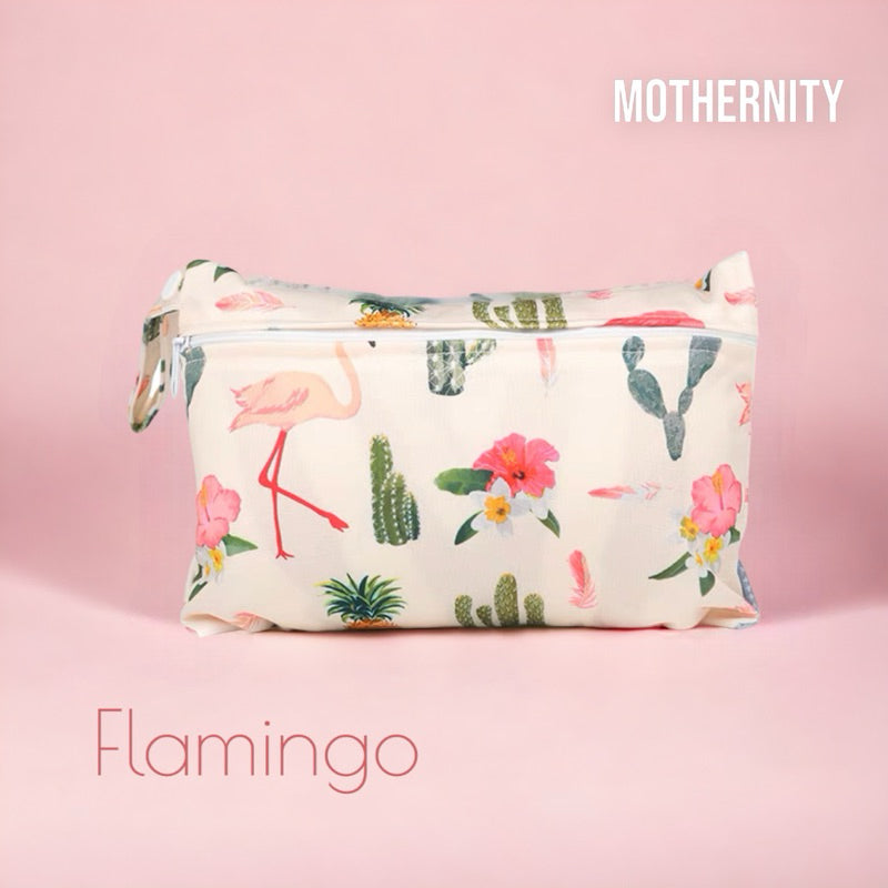 Waterproof Wet Bag XS 15x22.5cm | Reusable Travel Pouch | Diaper / Mask / Pad Holder with Strap