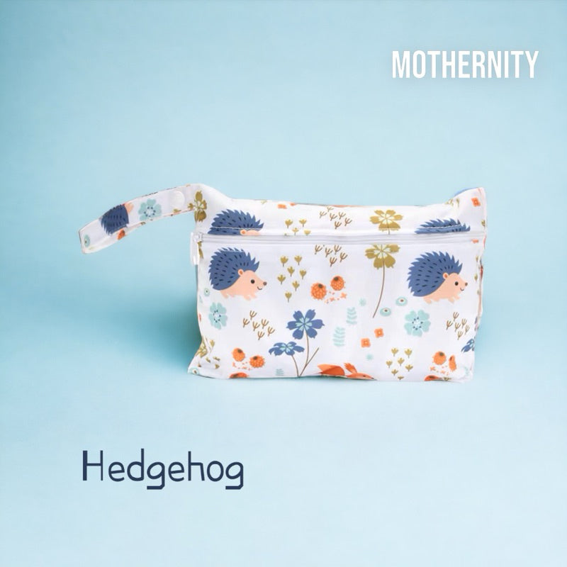 Waterproof Wet Bag XS 15x22.5cm | Reusable Travel Pouch | Diaper / Mask / Pad Holder with Strap
