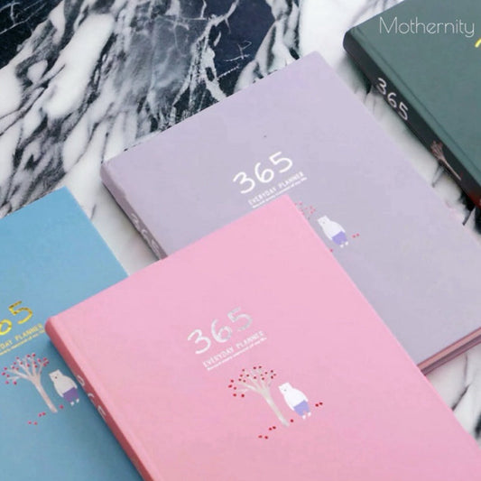 Undated A5 Bullet Journal – 365 Planner | Yearly Monthly Daily | 256 Pages | Hardcover Diary