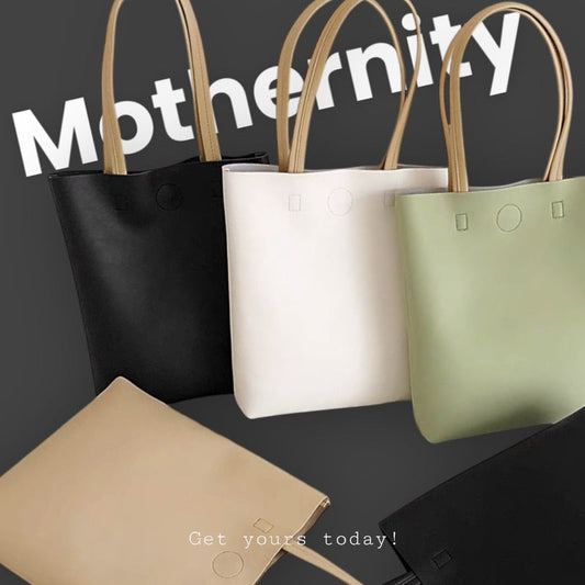 PU Leather Tote Bag | Inner Pocket | Minimalist Shoulder Bag for Work or Daily Use | 27x32cm