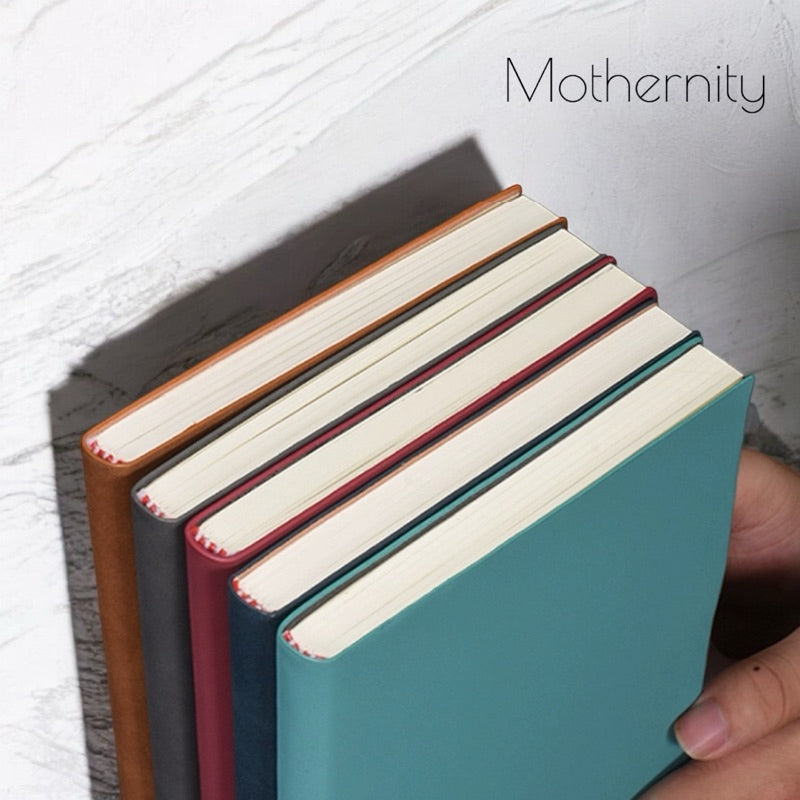 Concise PU Notebook | Minimalist Business Journal | A6 A5 B5 Sizes| Mothernity