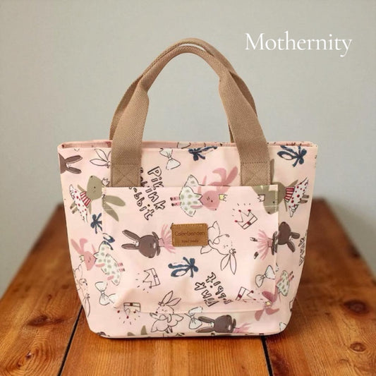 Water-Resistant Cute Tote Lunch Bag – Multi-Design Hand-Carry Bag | Mummy Bag, Student Bento Bag