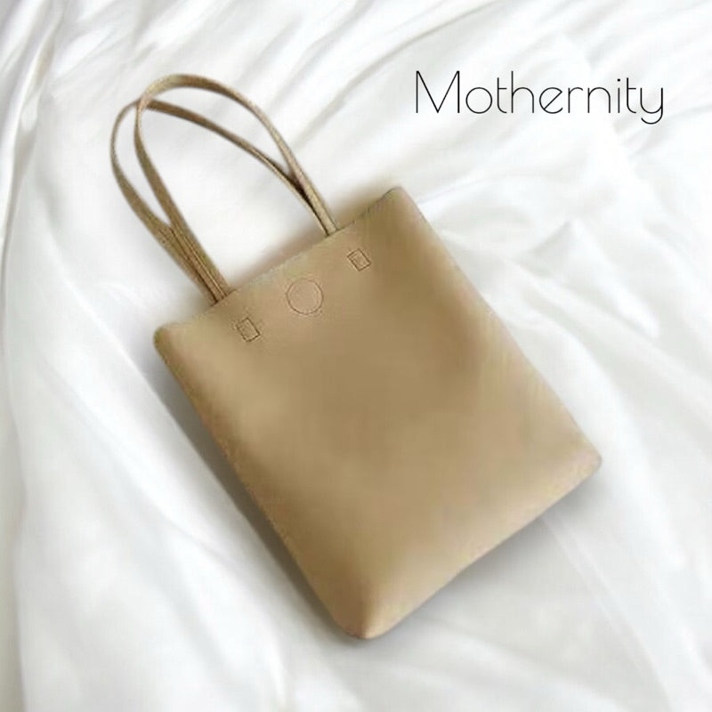 PU Leather Tote Bag | Inner Pocket | Minimalist Shoulder Bag for Work or Daily Use | 27x32cm