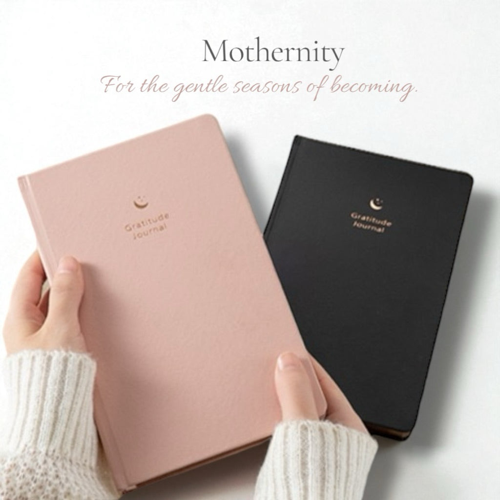 PU Leather A5 Gratitude Journal | Guided Prompts & Daily Quotes Notebook