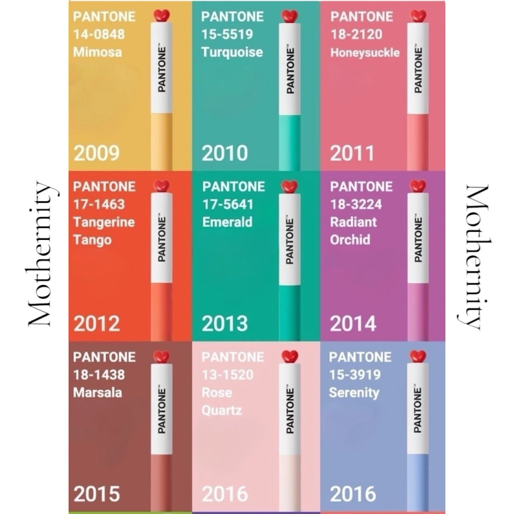 KACO x Pantone Gel Pens 2000–2025 | Twist Heart Top | 0.5mm Smooth Black Ink