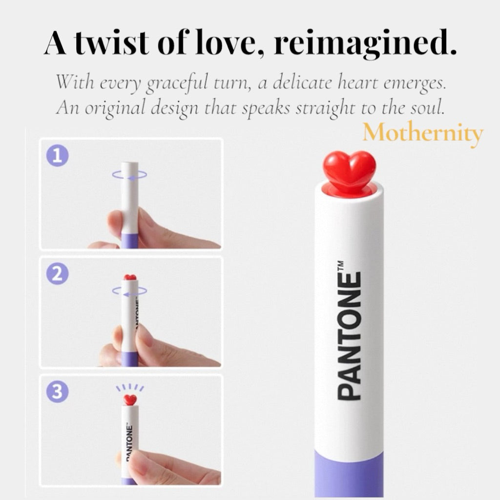 KACO x Pantone Gel Pens 2000–2025 | Twist Heart Top | 0.5mm Smooth Black Ink