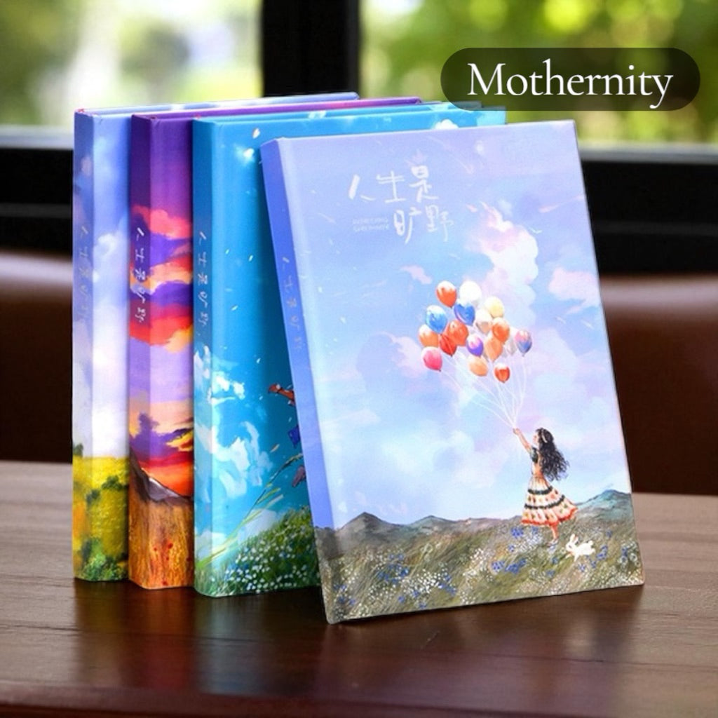 Life Beyond the Horizon Illustrated Journal – Vintage Full-Colour Diary with Thick Pages
