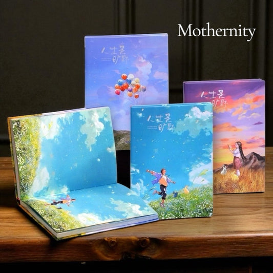 Life Beyond the Horizon Illustrated Journal – Vintage Full-Colour Diary with Thick Pages