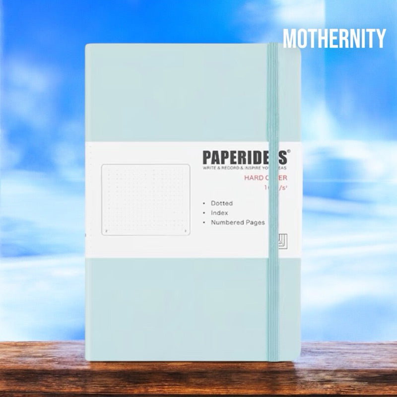 Paperideas A5 Dotted Bullet Journal | PU Leather Notebook | 188 Pages 100gsm | Minimalist Bujo