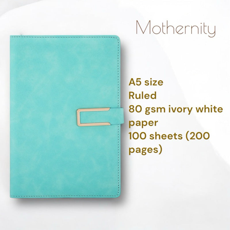 PU Leather Notebook A5 A6 – Magnetic / Minimalist | Soft Cover Journal | Business Diary Mothernity