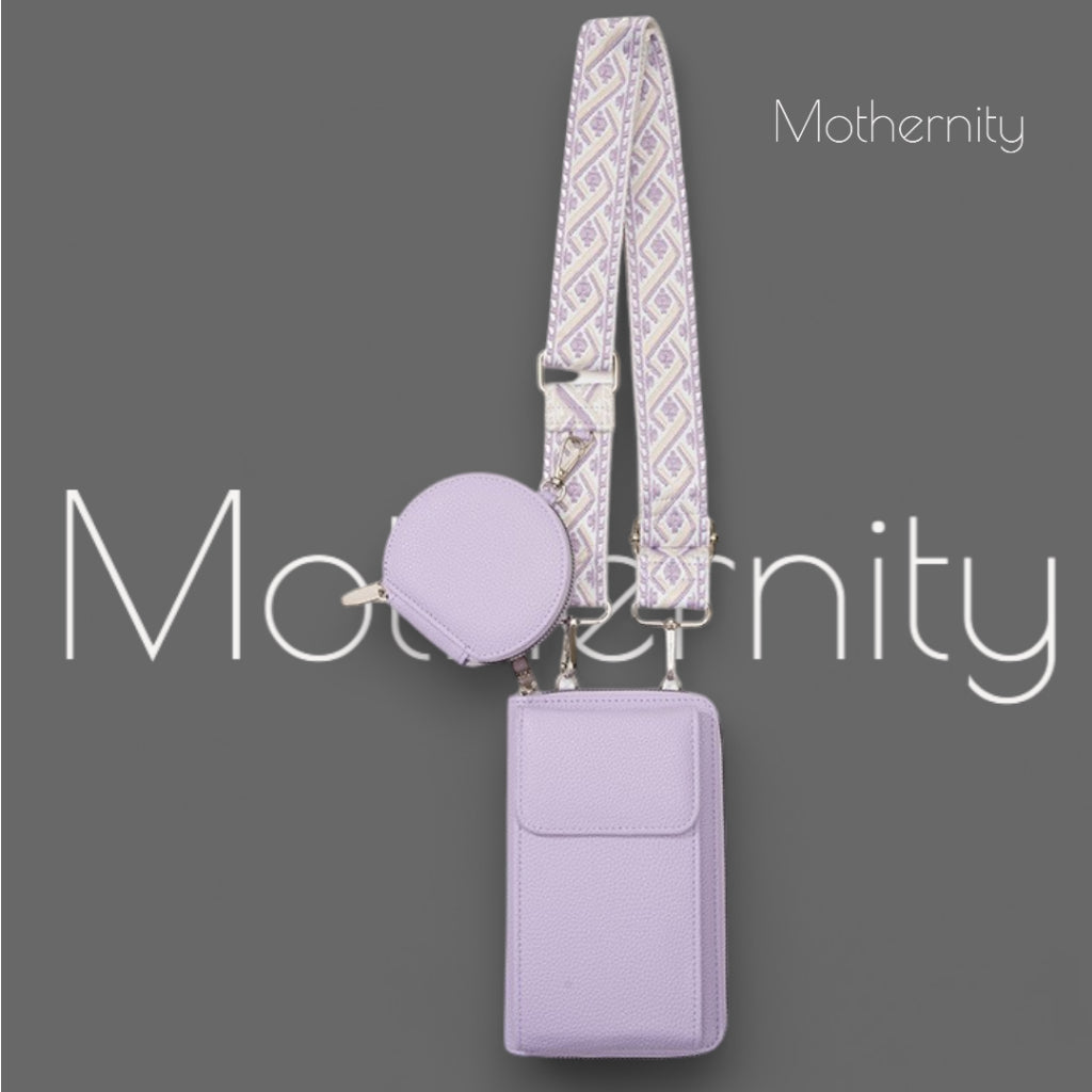 Minimalist Crossbody Phone Bag with Coin Pouch | PU Shoulder Bag for Women | Adjustable Strap