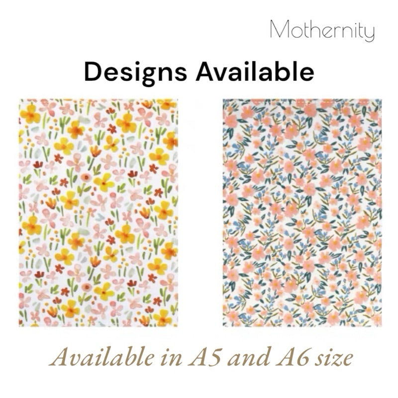 A5/A6 Floral Notebook Cover | Adjustable Cotton Journal Protector | Soft Fabric Book Sleeve