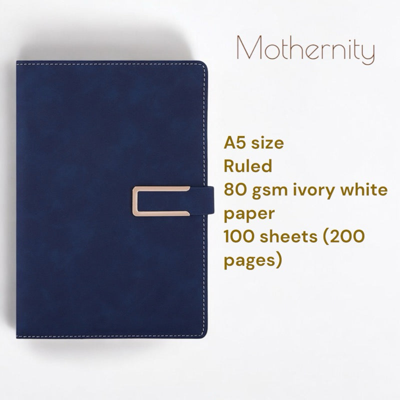 PU Leather Notebook A5 A6 – Magnetic / Minimalist | Soft Cover Journal | Business Diary Mothernity