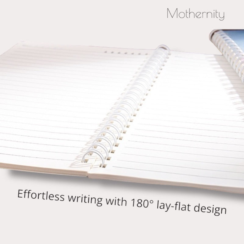 A5 Spiral Notebook | 120 Pages Lay-Flat Journal | Floral & Sun Moon Printed Covers