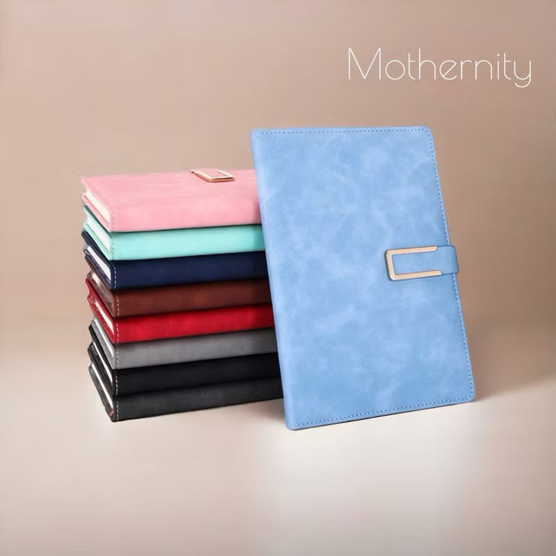 PU Leather Notebook A5 A6 – Magnetic / Minimalist | Soft Cover Journal | Business Diary Mothernity