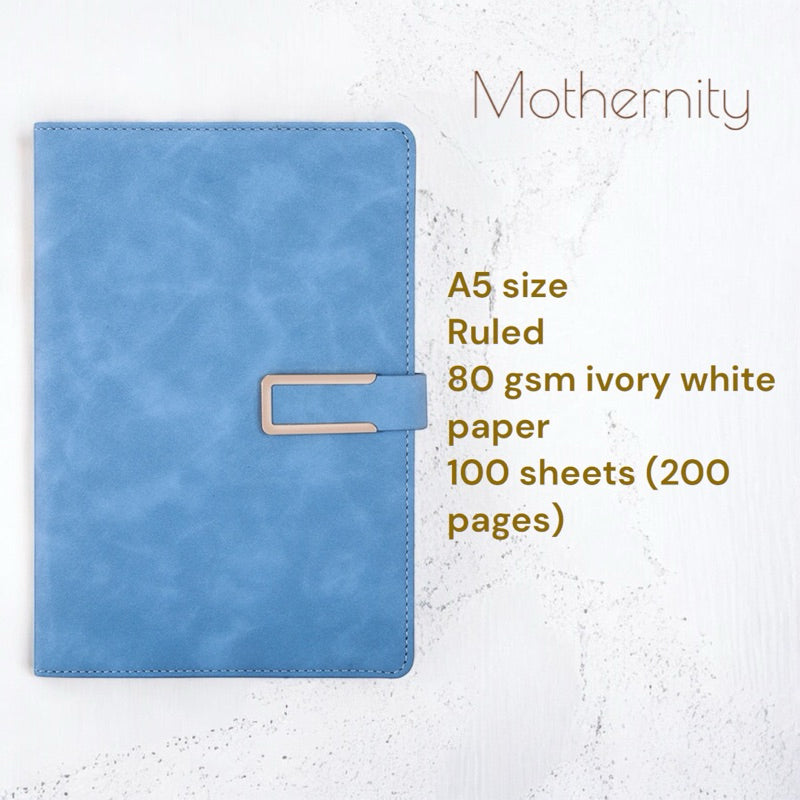 PU Leather Notebook A5 A6 – Magnetic / Minimalist | Soft Cover Journal | Business Diary Mothernity