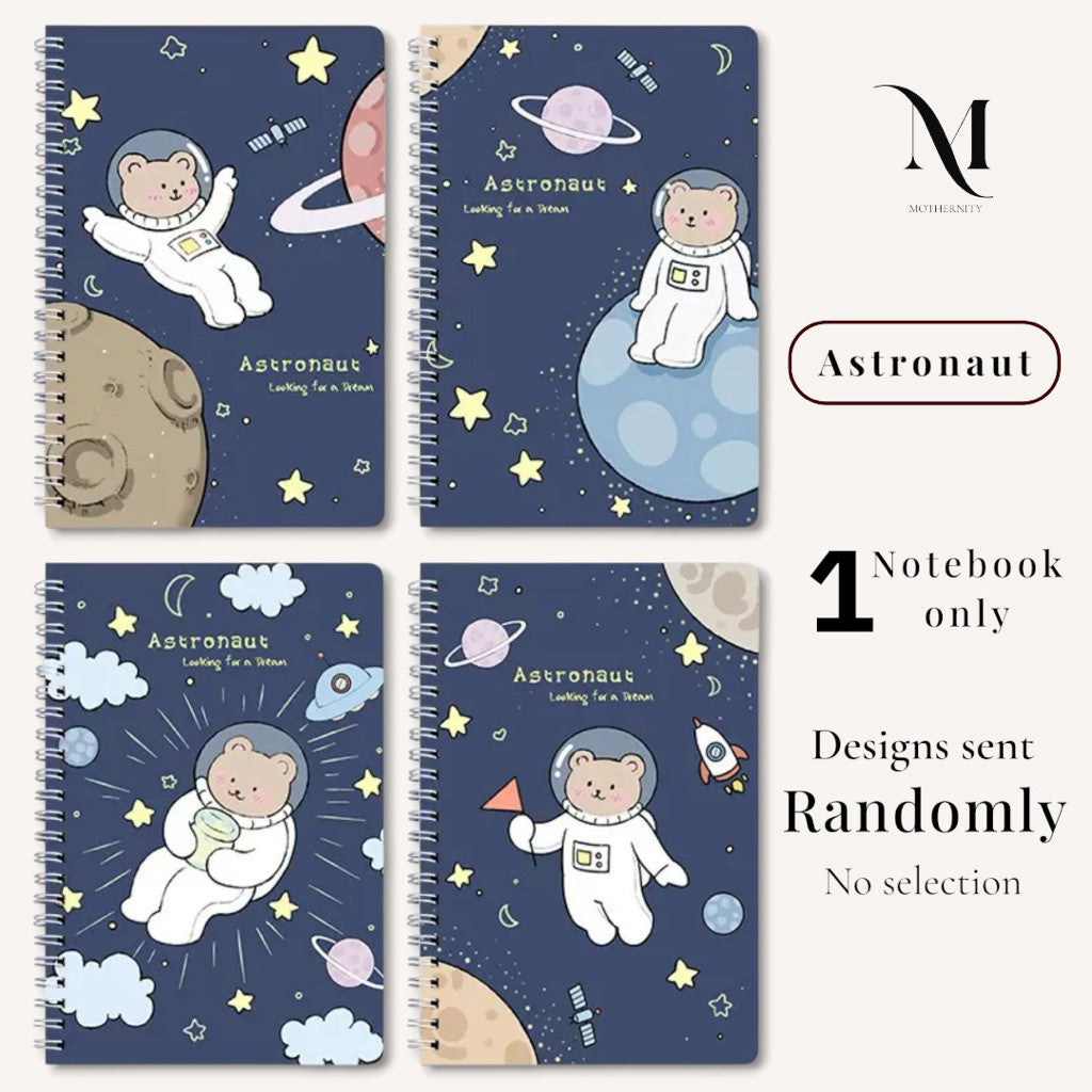 A5 Spiral Notebook 60 Sheets | 120 Pages | Soft-Style Illustrated Cover | Lined Journal School Gift