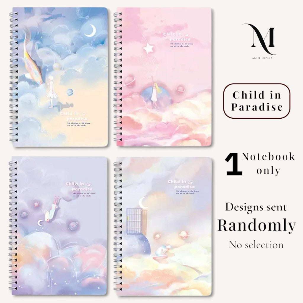 A5 Spiral Notebook 60 Sheets | 120 Pages | Soft-Style Illustrated Cover | Lined Journal School Gift
