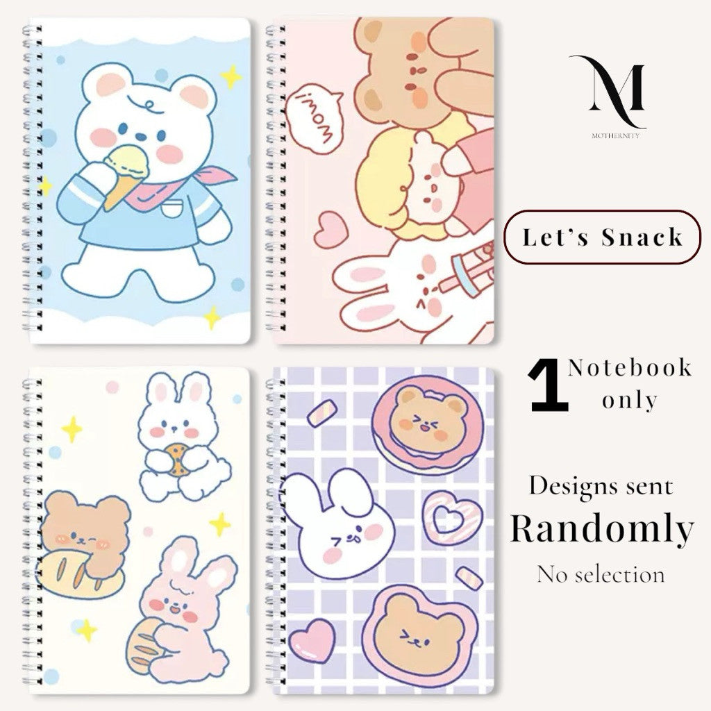 A5 Spiral Notebook 60 Sheets | 120 Pages | Soft-Style Illustrated Cover | Lined Journal School Gift