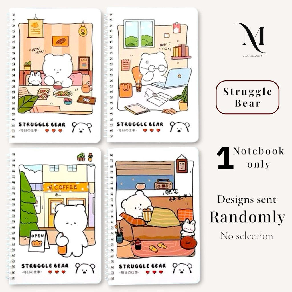 A5 Spiral Notebook 60 Sheets | 120 Pages | Soft-Style Illustrated Cover | Lined Journal School Gift