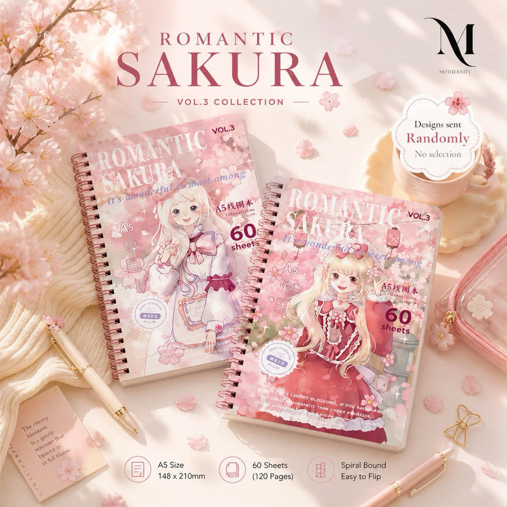 A5 Spiral Notebook 60 Sheets | 120 Pages | Soft-Style Illustrated Cover | Lined Journal School Gift