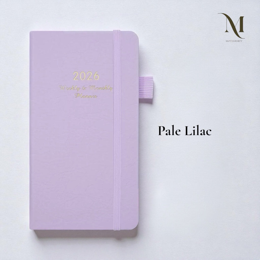 2026 Planner Notebook A6 Slim | Elastic Band Weekly Monthly Agenda 5 Colours