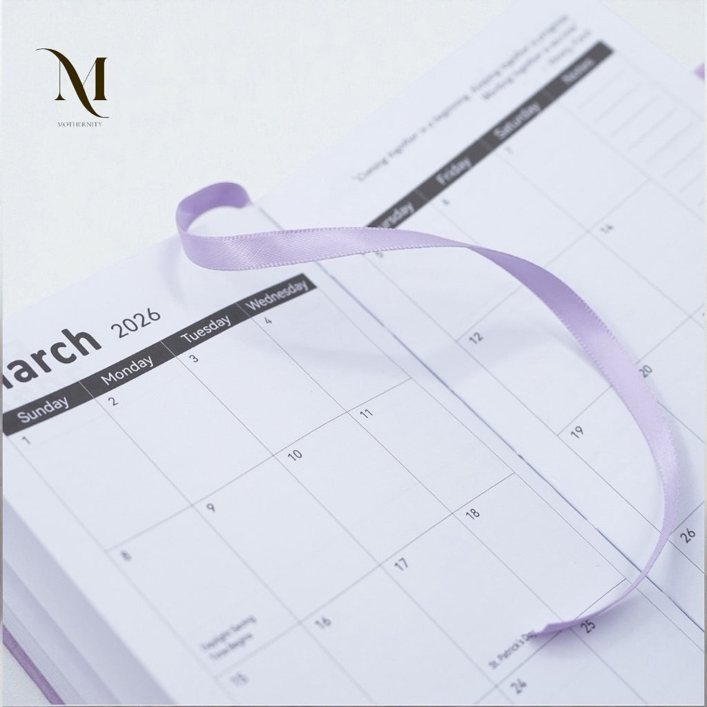 2026 Planner Notebook A6 Slim | Elastic Band Weekly Monthly Agenda 5 Colours