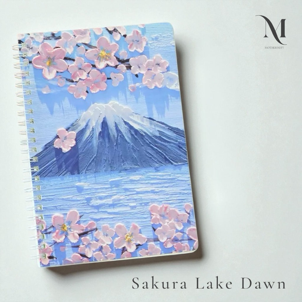 Floral & Sun Moon Spiral Notebook