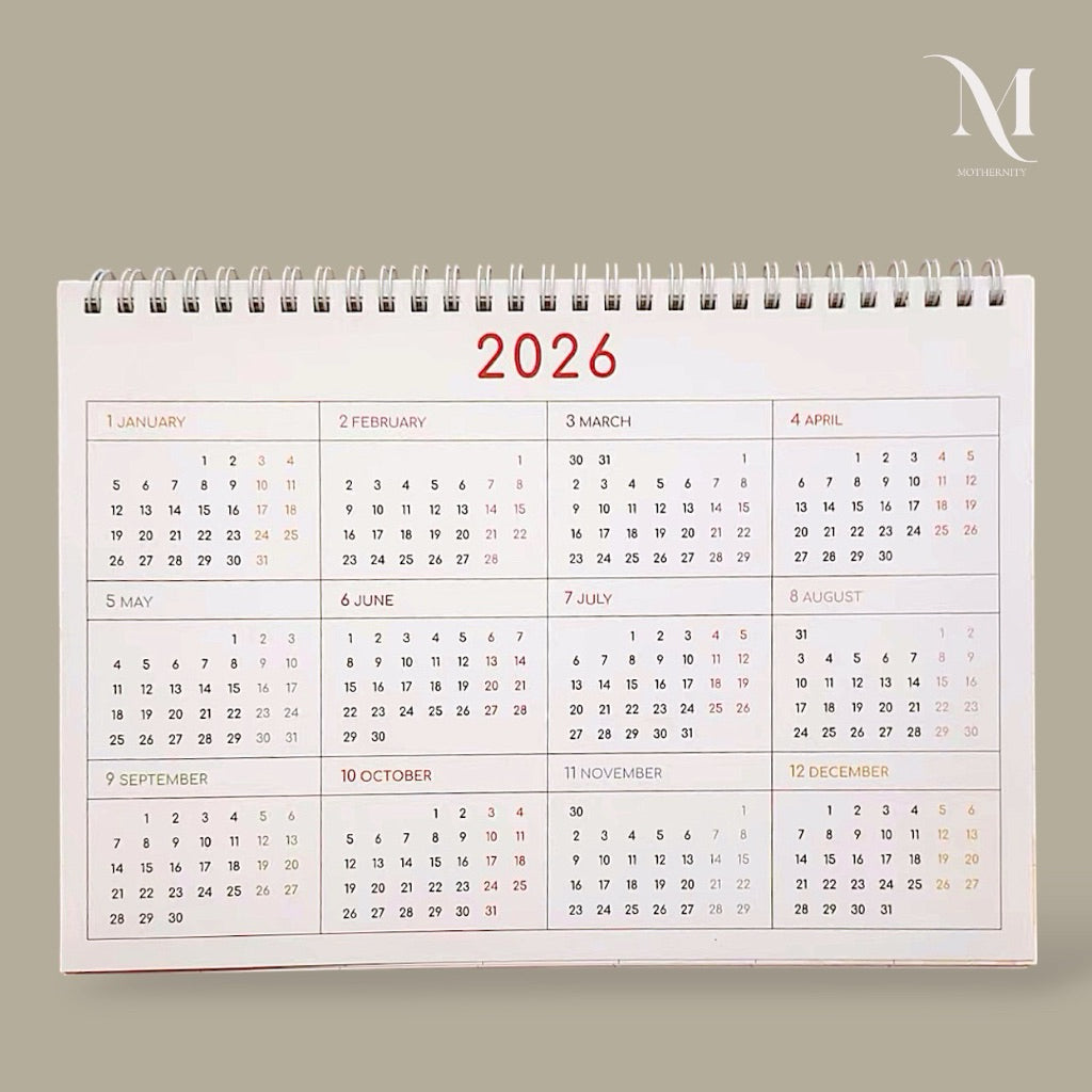 2026 Illustrated Desk Calendar | Pastel Storybook Scenes | Desktop Standing Calendar Mothernity