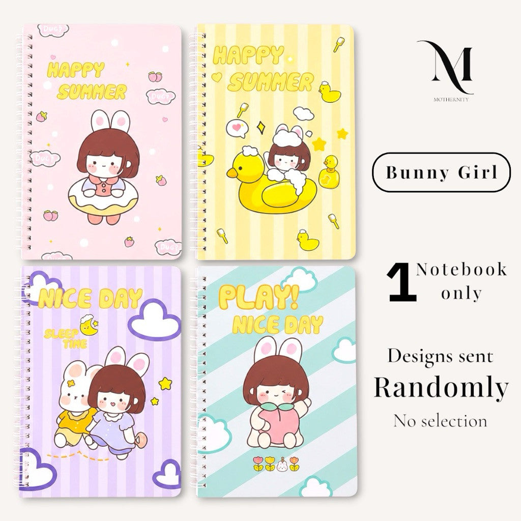 A5 Spiral Notebook 60 Sheets | 120 Pages | Soft-Style Illustrated Cover | Lined Journal School Gift