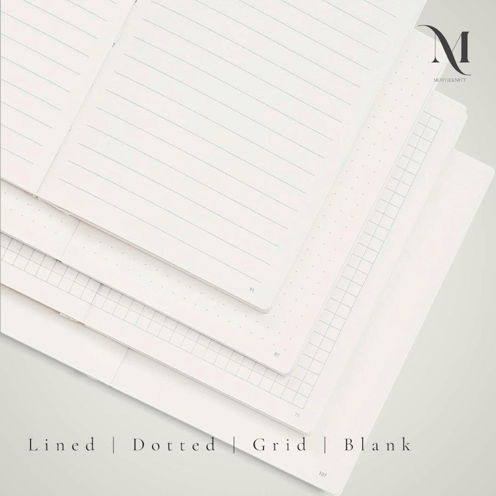 Paperideas PD 3.0 Notebook | A5 A6 A7 | Ink Resistant Paper | Grid Dot Lined Blank | Mothernity