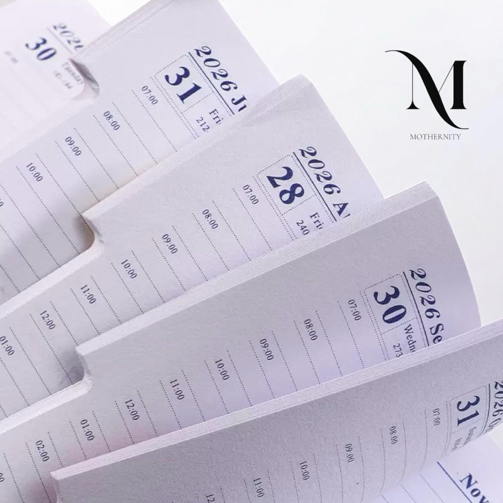 A5 2026 Daily Planner | English 365 Days Organizer | Elegant Minimalist Schedule Book
