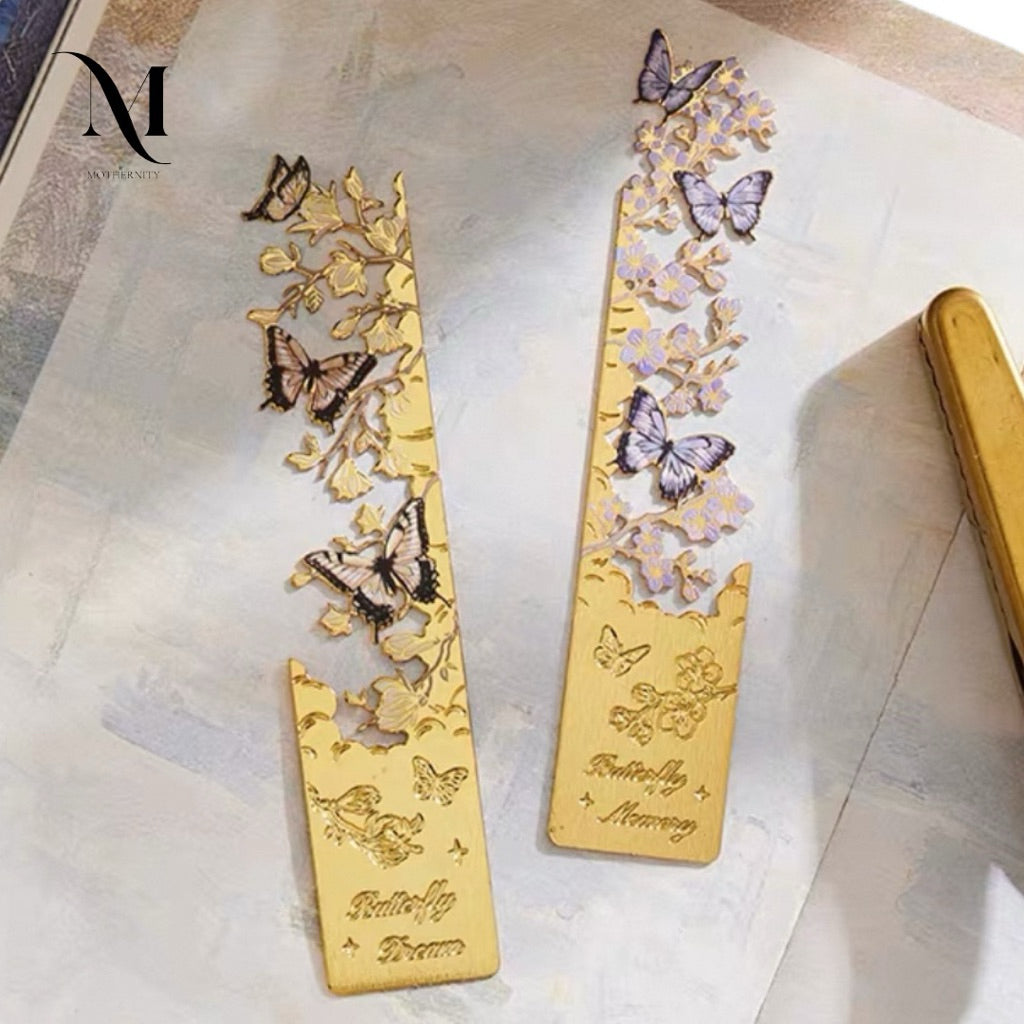 Butterfly Metal Bookmark – Vintage Hollow Design Elegant Gift for Book Lovers | Mothernity
