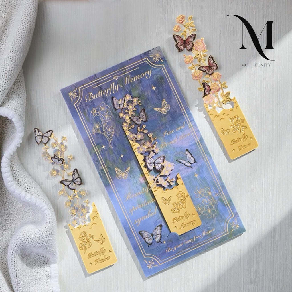 Butterfly Metal Bookmark – Vintage Hollow Design Elegant Gift for Book Lovers | Mothernity