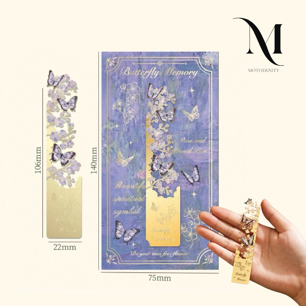 Butterfly Metal Bookmark – Vintage Hollow Design Elegant Gift for Book Lovers | Mothernity