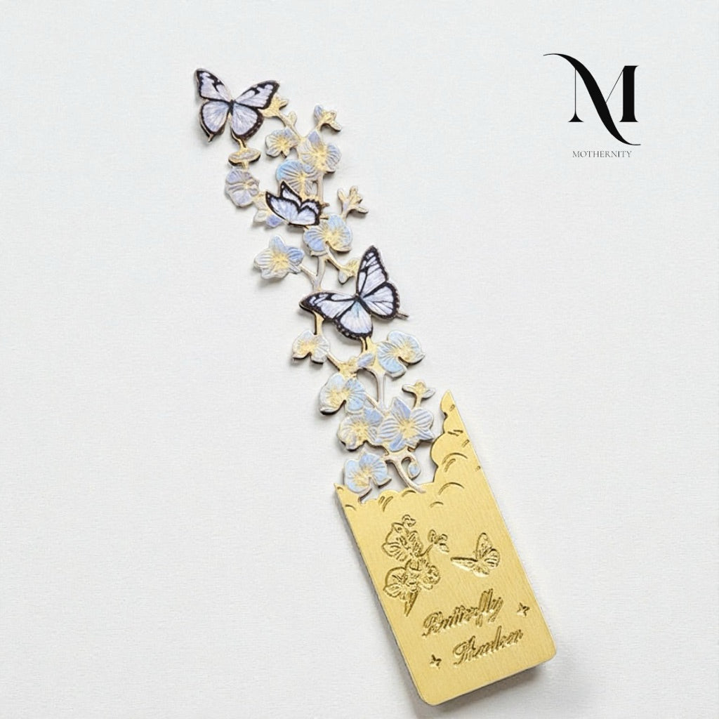 Butterfly Metal Bookmark – Vintage Hollow Design Elegant Gift for Book Lovers | Mothernity