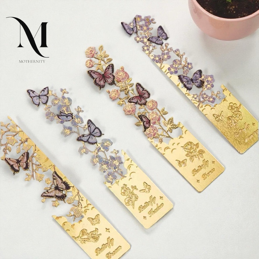 Butterfly Metal Bookmark – Vintage Hollow Design Elegant Gift for Book Lovers | Mothernity